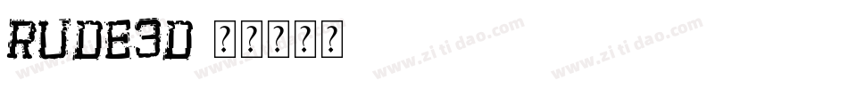 Rude3D字体转换