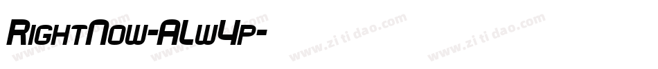 RightNow-ALw4p字体转换