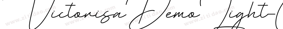 VictorisaDemoLight-GO3eP字体转换