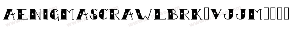 AenigmaScrawlBrk-vjjM字体转换