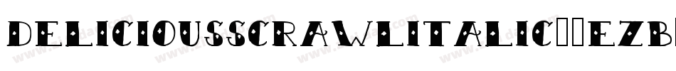 DeliciousScrawlItalic-8EZB字体转换