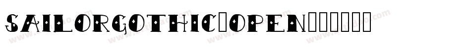 SailorGothic-Open字体转换