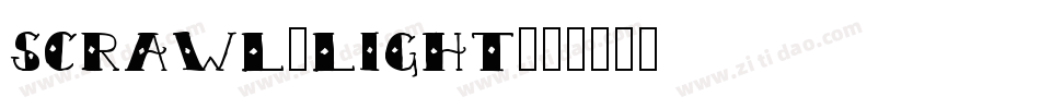 Scrawl-Light字体转换