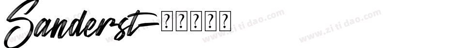 Sanderst字体转换