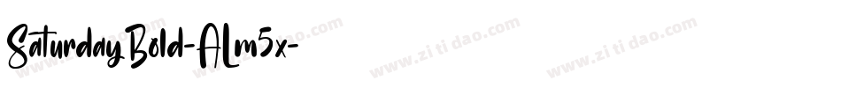 SaturdayBold-ALm5x字体转换