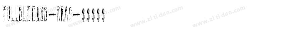 FullBleedBb-rRK9字体转换