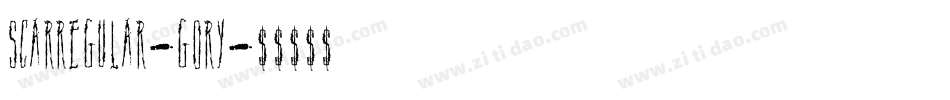 ScarRegular-gORY字体转换