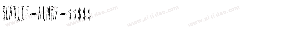 Scarlet-ALmR7字体转换