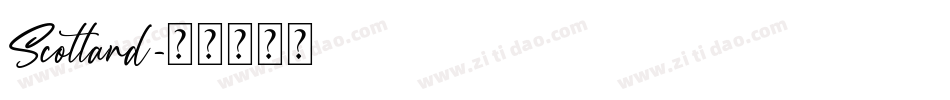 Scotland字体转换