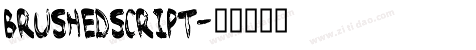 BrushedScript字体转换