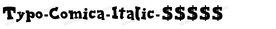 Typo-Comica-Italic字体转换