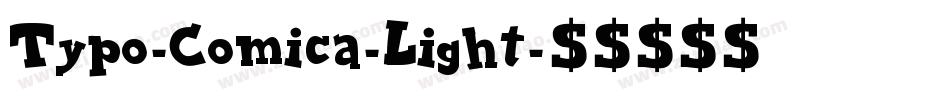 Typo-Comica-Light字体转换