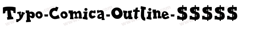 Typo-Comica-Outline字体转换