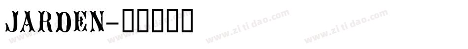 JARDEN字体转换