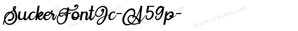 SuckerFontJc-A59p字体转换