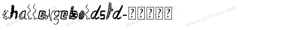 ChallengeBoldStd字体转换