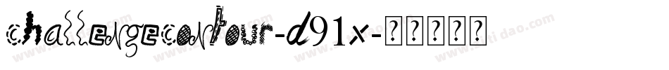 ChallengeContour-d91x字体转换