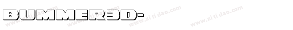 bummer3d字体转换