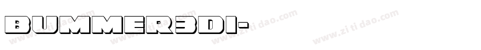bummer3di字体转换