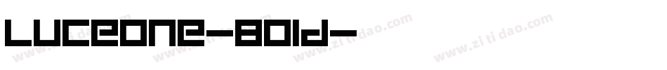 LuceOne-Bold字体转换