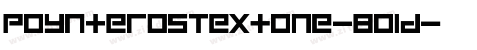 PoynterOSTextOne-Bold字体转换