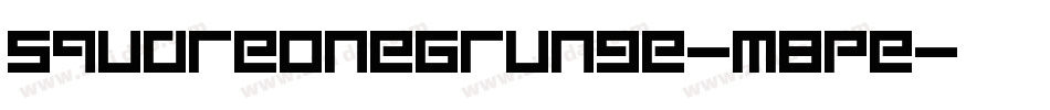 SquareOneGrunge-MBpe字体转换