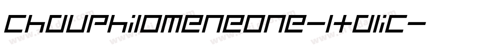 ChauPhilomeneOne-Italic字体转换