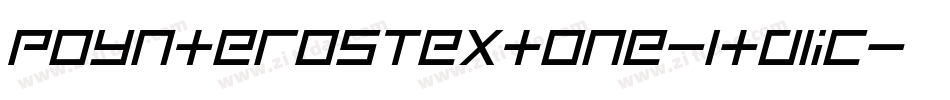 PoynterOSTextOne-Italic字体转换
