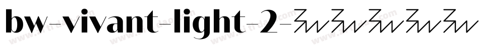 bw-vivant-light-2字体转换