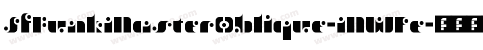 SfFunkMasterOblique-MWPe字体转换