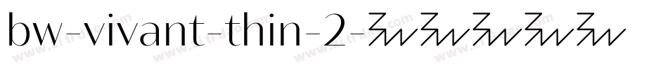 bw-vivant-thin-2字体转换