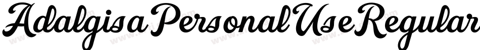 AdalgisaPersonalUseRegular-2xE8字体转换