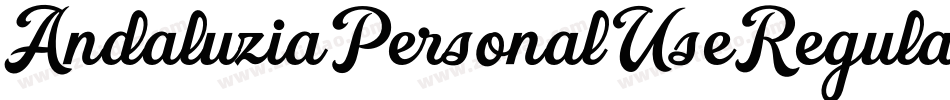 AndaluziaPersonalUseRegular-mMGm字体转换 AndaluziaPersonalUseRegular-mMGm字体转换
