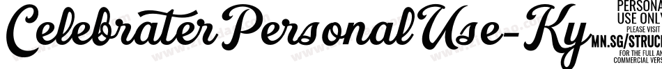 CelebraterPersonalUse-Ky0Z字体转换