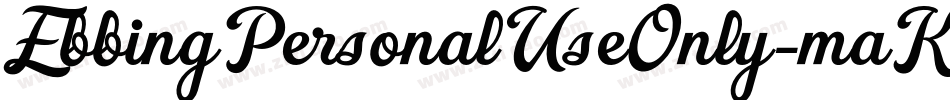 EbbingPersonalUseOnly-maK9字体转换