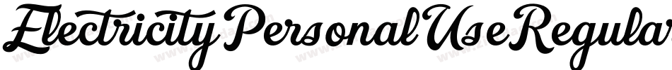 ElectricityPersonalUseRegular-mBWv字体转换