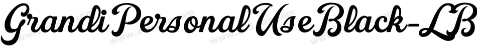 GrandiPersonalUseBlack-LB53字体转换 GrandiPersonalUseBlack-LB53字体转换