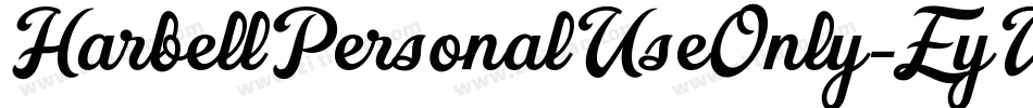 HarbellPersonalUseOnly-EyWr字体转换