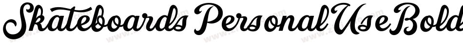 SkateboardsPersonalUseBold-1GaK0字体转换