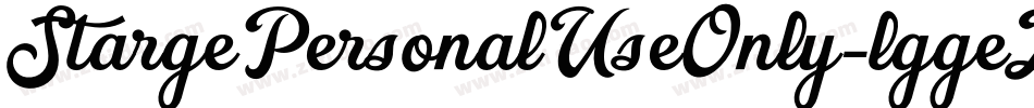 StargePersonalUseOnly-lggeZ字体转换 StargePersonalUseOnly-lggeZ字体转换