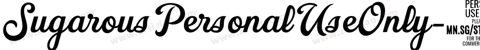 SugarousPersonalUseOnly字体转换