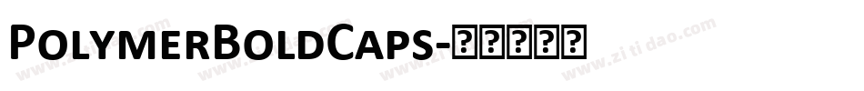 PolymerBoldCaps字体转换
