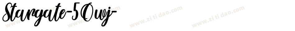 Stargate-5Owj字体转换
