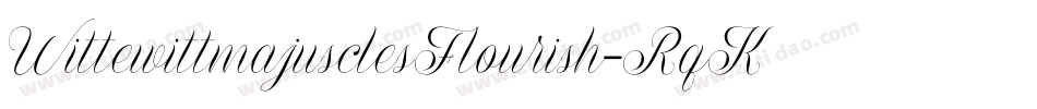 WittewittmajusclesFlourish-RqKE字体转换