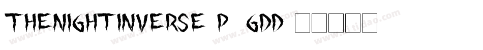 TheNightInverse-p7gDD字体转换