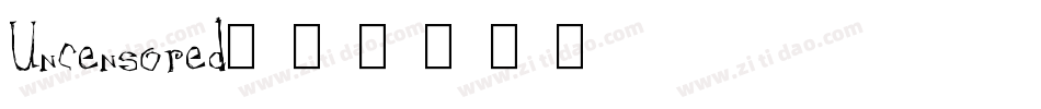 Uncensored字体转换