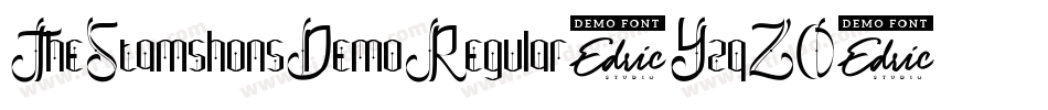 TheStamshonsDemoRegular-YzqZO字体转换