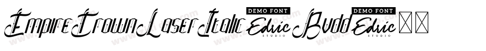 EmpireCrownLaserItalic-Bvdd字体转换