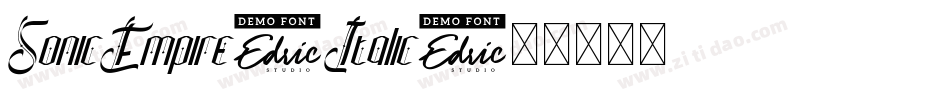 SonicEmpire-Italic字体转换