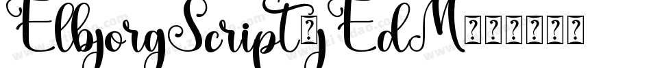 ElbjorgScript-jEdM字体转换